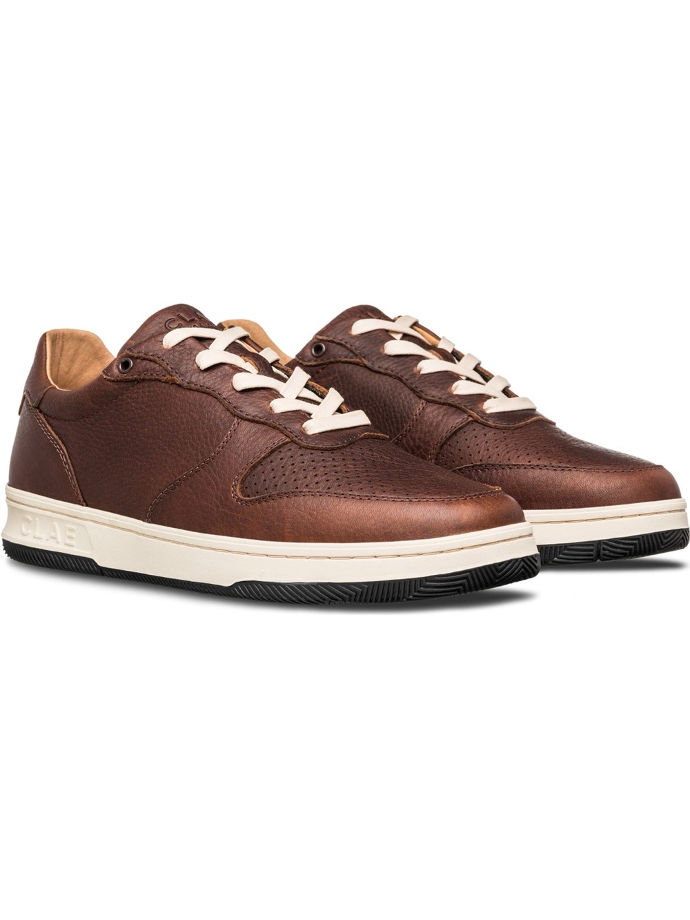 CLAE Malone Cocoa Brown Leather Sneakers Men’s 12